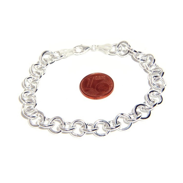 RMB|SILVER 925: Round neck necklace or bracelet woman round neck rounded whitened light