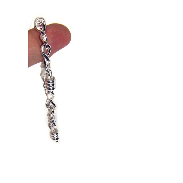 RMB|ARGENTO 925 chiaro bracciale donna infinito e rondelle 17,50 cm