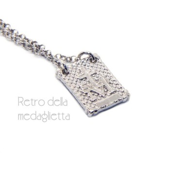 RMB|Silver 925: Necklace man or woman with Madonna pendant with baby
