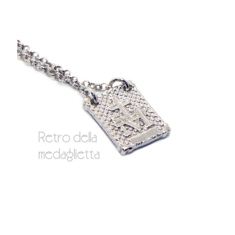 RMB|Silver 925: Necklace man or woman with Madonna pendant with baby