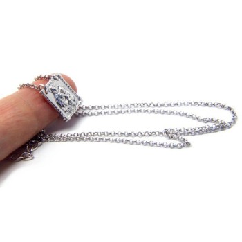 RMB|Silver 925: Necklace man or woman with Madonna pendant with baby