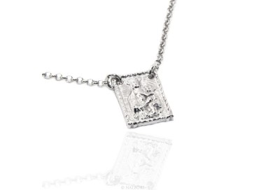 RMB|Silver 925: Necklace man or woman with Madonna pendant with baby