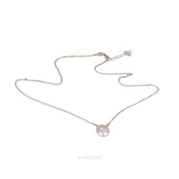 RMB|Argento 925 : Collana girocollo uomo o donna con pendente albero della vita