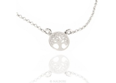 RMB|Argento 925 : Collana girocollo uomo o donna con pendente albero della vita