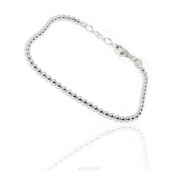 RMB|NALBORI bracelet women balls in silver 925 long or short
