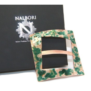 RMB|Ferma Pareo o Foulard donna Rame 999 NALBORI verde panna glitter