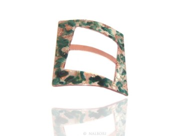 RMB|Ferma Pareo o Foulard donna Rame 999 NALBORI verde panna glitter