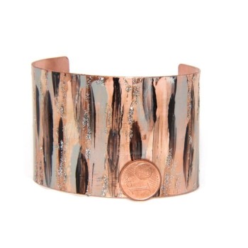 RMB|Bracelet slave woman opened adjustable NALBORI black / grey glitter cream