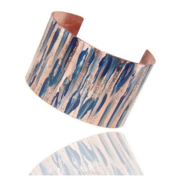 RMB|Bracelet slave woman opened adjustable NALBORI blue  glitter cream