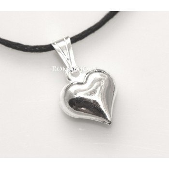 RMB|Argento 925 : Pendente cuore piccolo a punta con laccio catena collana