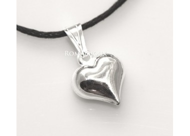 RMB|Argento 925 : Pendente cuore piccolo a punta con laccio catena collana