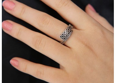 RMB|Silver 925: Ring man woman tentacle octopus open adjustable dark