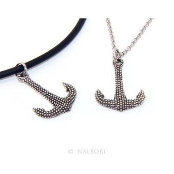 RMB|Necklace NALBORI Silver 925: exclusive handmade  with pale dark balls