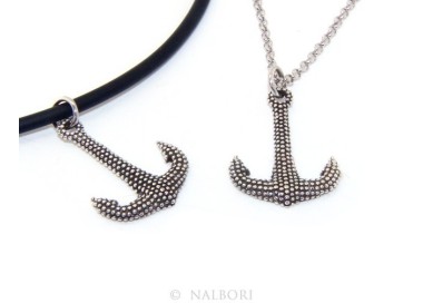 RMB|Necklace NALBORI Silver 925: exclusive handmade  with pale dark balls