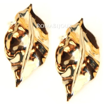 RMB|Gioielli donna in argento 925 realizzati in microfusione foglia oro 