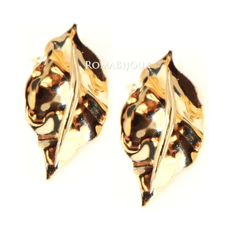 RMB|Gioielli donna in argento 925 realizzati in microfusione foglia oro 