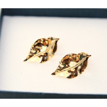 RMB|Gioielli donna in argento 925 realizzati in microfusione foglia oro 