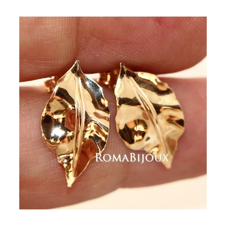 RMB|Gioielli donna in argento 925 realizzati in microfusione foglia oro 