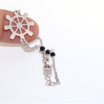 RMB|Man Woman Woman Bracelet Silver 925 Black Crystal Rhinestone Workmanship with Central Ruler 16.50 - 18.50