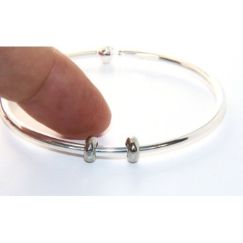 RMB|SILVER 925: woman bracelet for patented CHARMs BEADS closing pendants oval midsize