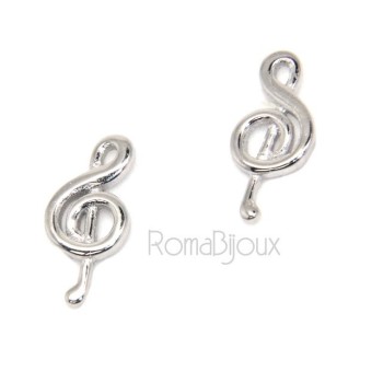 RMB|Earrings 925 silver or silver man with mirror speculum SOL key