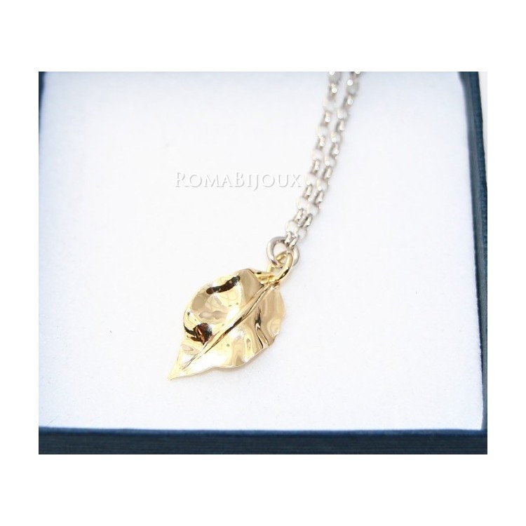 RMB|Gioielli donna in argento 925 realizzati in microfusione foglia oro 2 colori