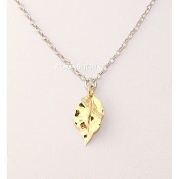 RMB|Gioielli donna in argento 925 realizzati in microfusione foglia oro 2 colori