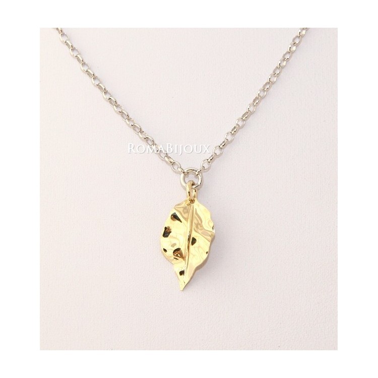 RMB|Gioielli donna in argento 925 realizzati in microfusione foglia oro 2 colori