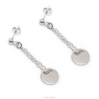 RMB|Silver 925: women's earrings with ball and button pendant