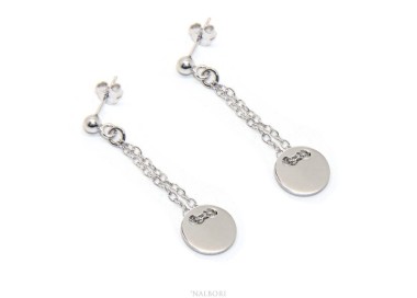 RMB|Silver 925: women's earrings with ball and button pendant
