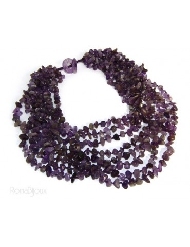 Necklace by Donna Collier Cleopatra 8 wires Natural purple amethyst