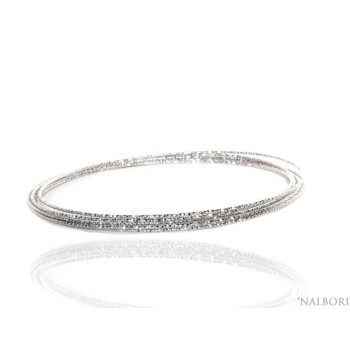 RMB|Silver 925 Bracelet bangle woman diamond circles 5 pieces