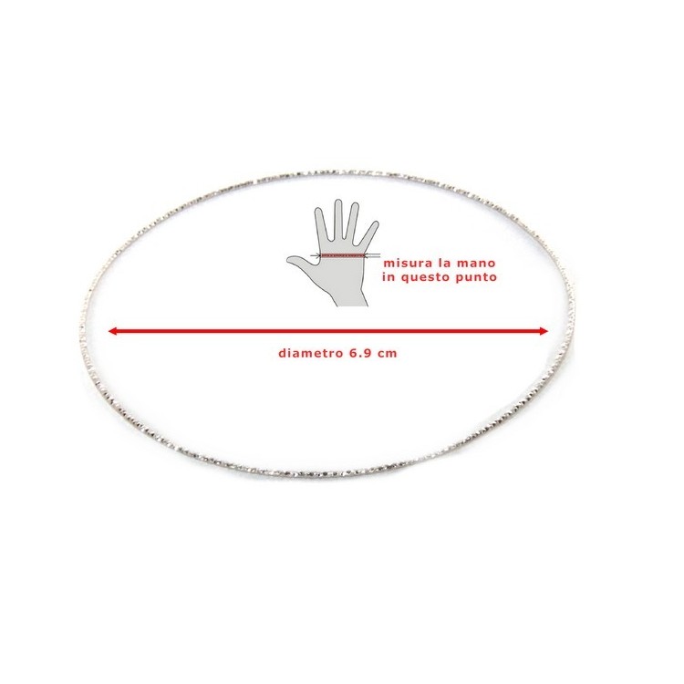 RMB|Silver 925 Bracelet bangle woman diamond circles 5 pieces