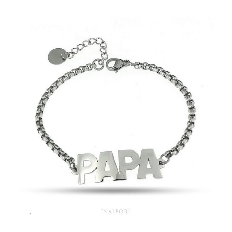 RMB|NALBORI woman bracelet anallergic steel pop corn sweater with plate PAPA '