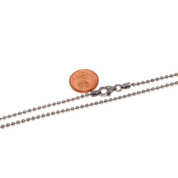 RMB|SILVER 925: Choker necklace balls balls balls 2.0 mm various lengths dark antique model