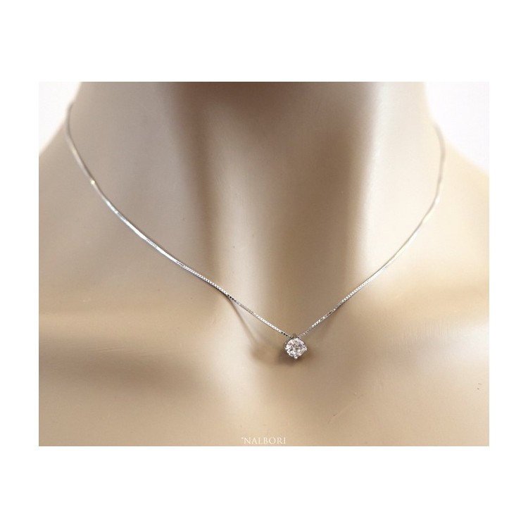 RMB|Collana Collier donna pendente passante punto luce griffe 5 mm