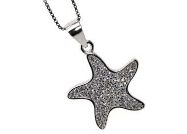 RMB|NALBORI Silver 925: Necklace Venetian woman necklace with starfish pendant pavé zircons
