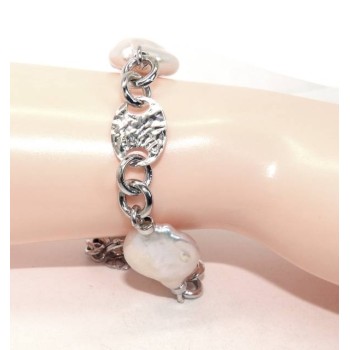 RMB|Bracciale donna in Argento 925 e perla barocca scaramazza naturale NALBORI