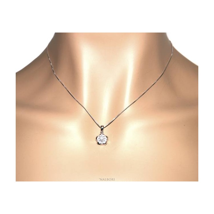 RMB|Silver 925: Necklace Venetian woman necklace with NALBORI flower pendant