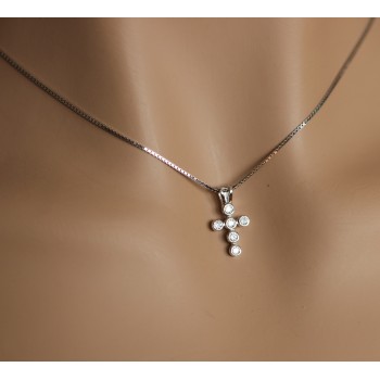 RMB|Collana argento 925 donna o uomo ciondolo croce piccola NALBORI