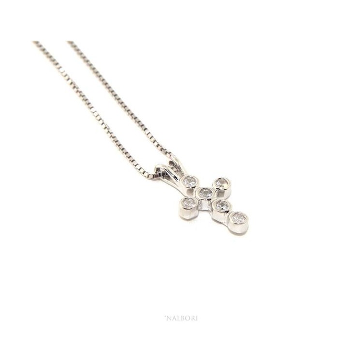RMB|Collier woman or Venetian man necklace with small cross pendant NALBORI