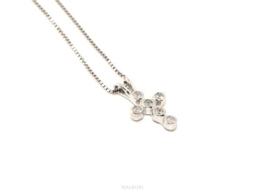 RMB|Collier donna o uomo veneziana con ciondolo croce piccola NALBORI