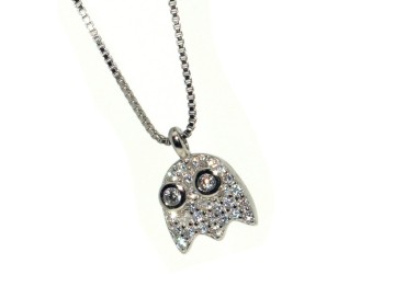 RMB|silver 925 chain baby and woman zircon pavé phantasm pendant brand NALBORI