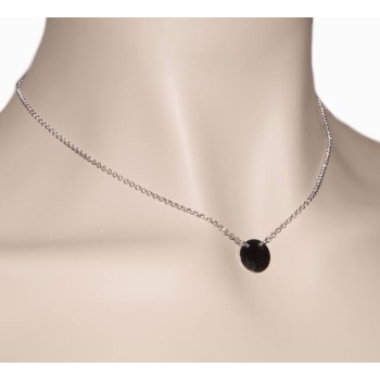 RMB|NALBORI collana donna Argento 925 rolo' 45+5 con medaglietta tonda massiccia