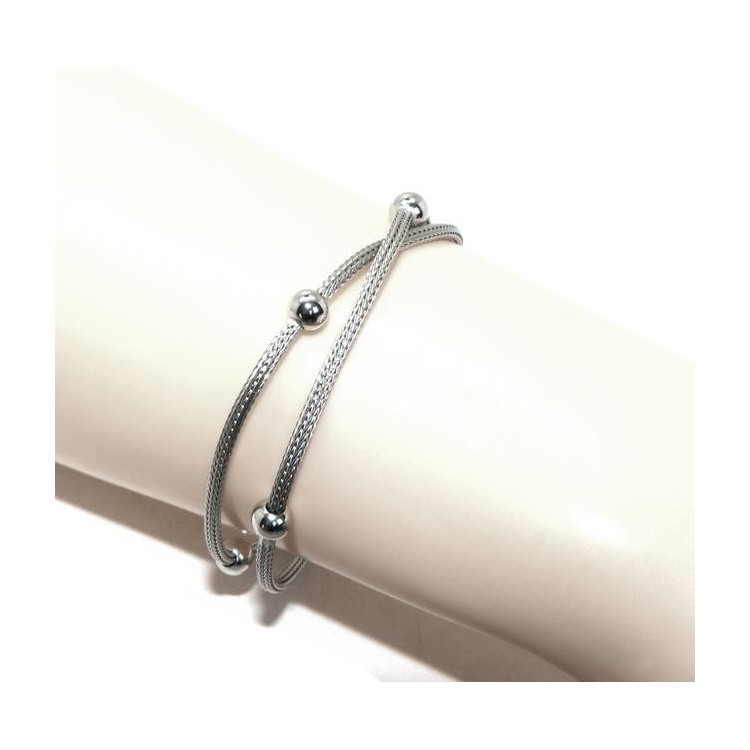 RMB|NALBORI for woman, 2 cord bracelet with balls