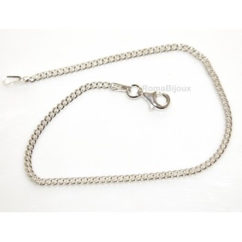 RMB|ARGENTO 925 : Girocollo collana o bracciale uomo donna grumetta 2,00 mm  chiara sbiancata
