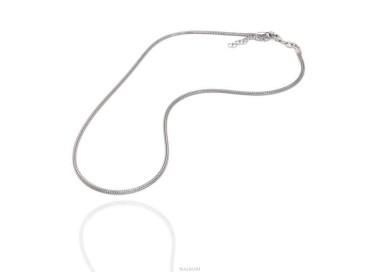 RMB|NALBORI fox tail necklace 925 sterling silver simple linear 43 + 5 cm man woman