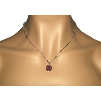 RMB|NALBORI balls necklace man woman Silver 925 with enameled medal miraculous Madonna