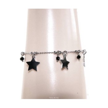 RMB|NALBORI Bracciale da donna in Argento 925 con ciondoli di stelle