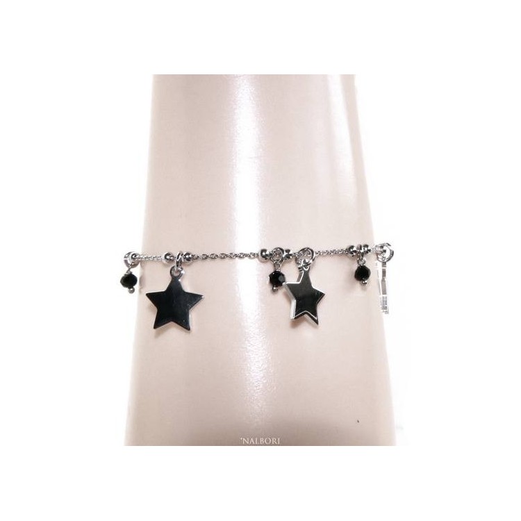 RMB|NALBORI 925 Silver women's bracelet with star pendants